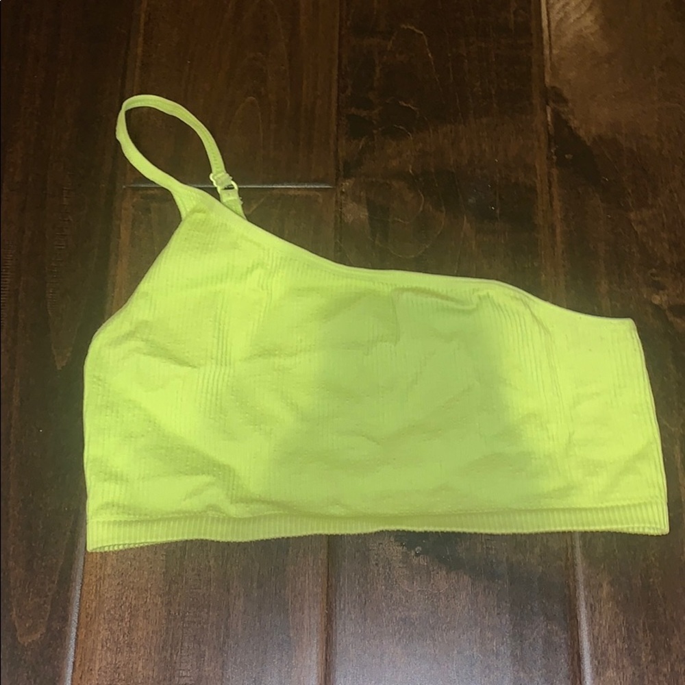Urban Outfitters Neon Asymmetrical Crop Top